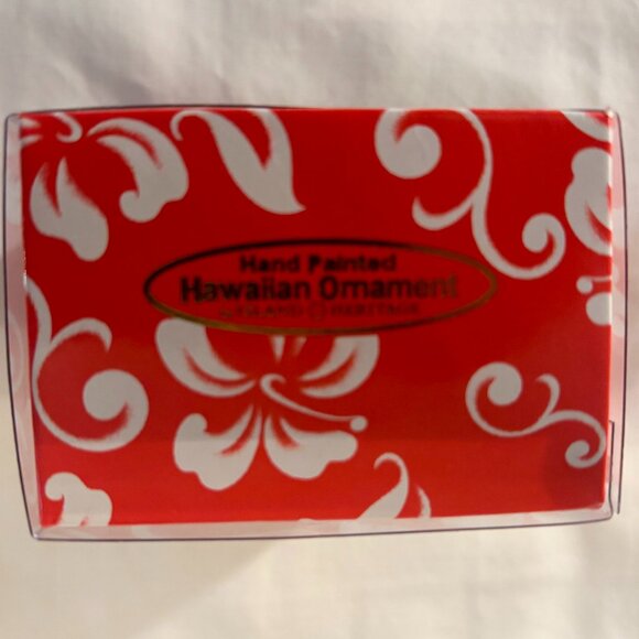 Island Heritage Hawaiian “Working Santa” Christmas Ornament Hand Painted Resin - Picture 8 of 12